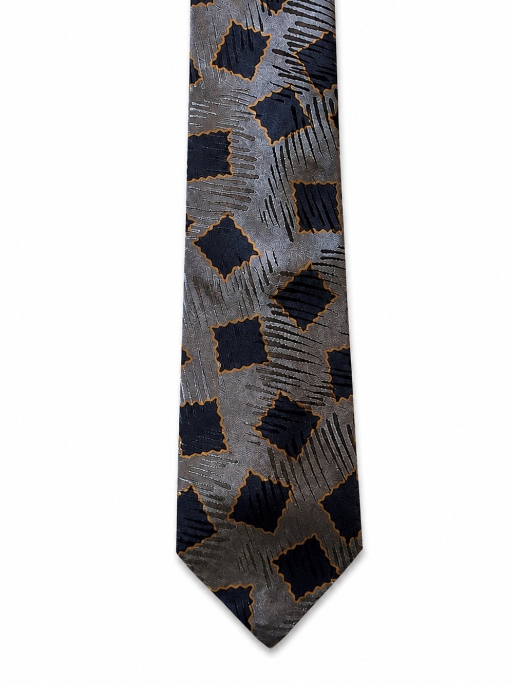 Giorgio Armani Cravatte 100% Silk Made in Italy Geometric Tie